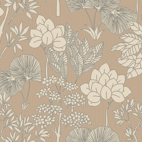 Inara | Stamped Florals Wallpaper