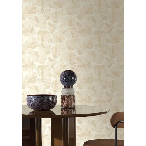 Lontara | Striped Leaves Wallpaper