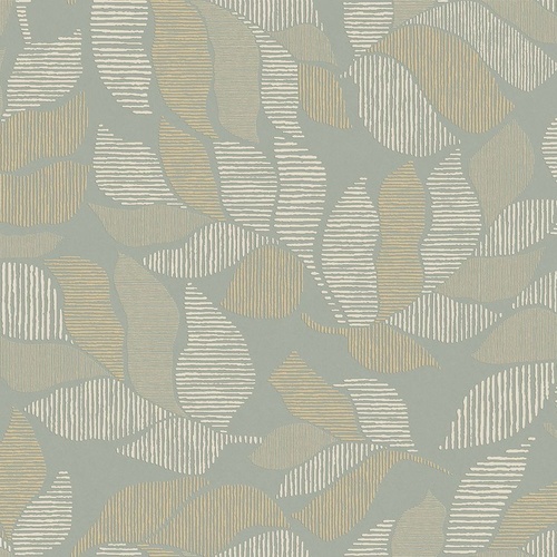 Lontara | Striped Leaves Wallpaper