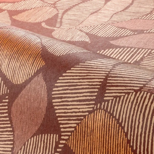 Lontara | Striped Leaves Wallpaper