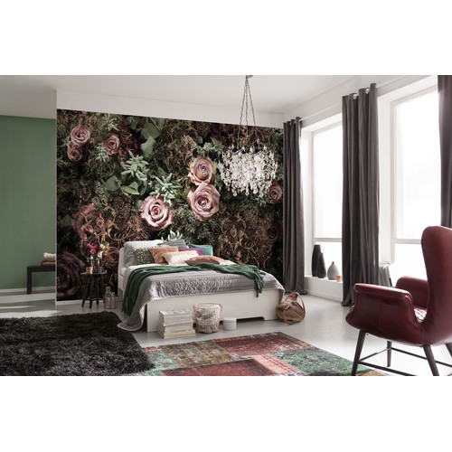 Velvet | Abstract Rose Bed Mural