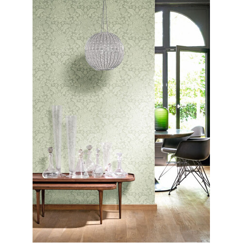 Adorn | Leafy Damask Wallpaper