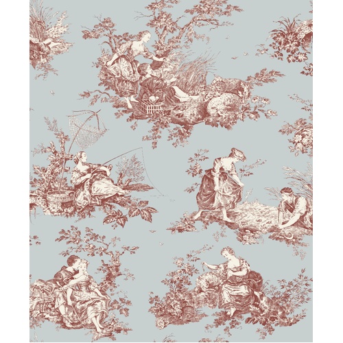 Scene d'Ete | Pastoral Toile Wallpaper