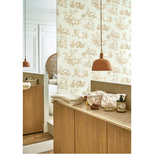 Scene d'Ete | Pastoral Toile Wallpaper