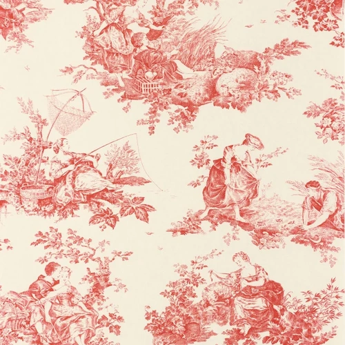 Scene d'Ete | Pastoral Toile Wallpaper