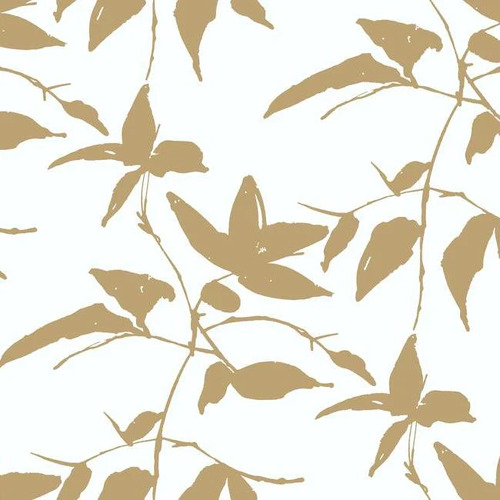 Persimmon Leaf | Rustic Branch Wallpaper