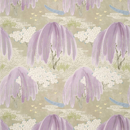 Willow Tree | Garden Scene Wallpaper