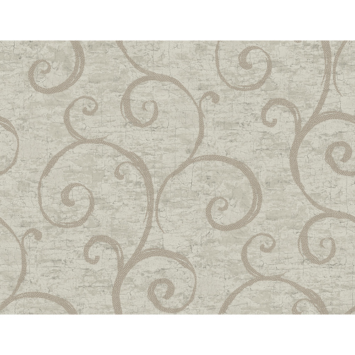 Sedona Scroll | Concrete Swirl Wallpaper