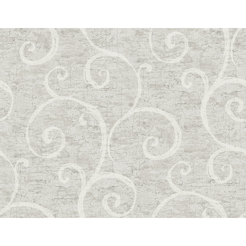 Sedona Scroll | Concrete Swirl Wallpaper