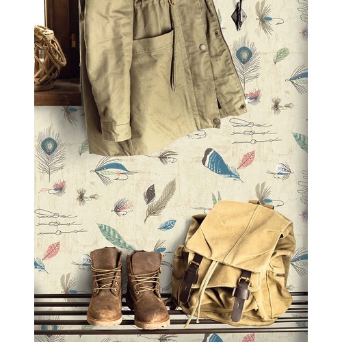 Thaxted | Fishing Motifs Wallpaper