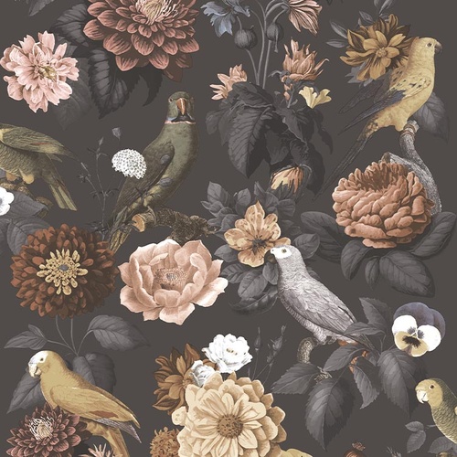 Parrottini | Birds & Florals Wallpaper