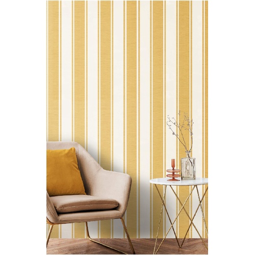 Riga | Wide Ticking Stripe Wallpaper