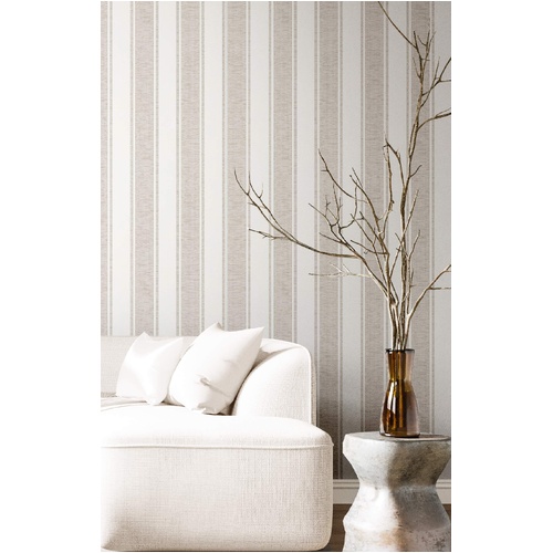 Riga | Wide Ticking Stripe Wallpaper
