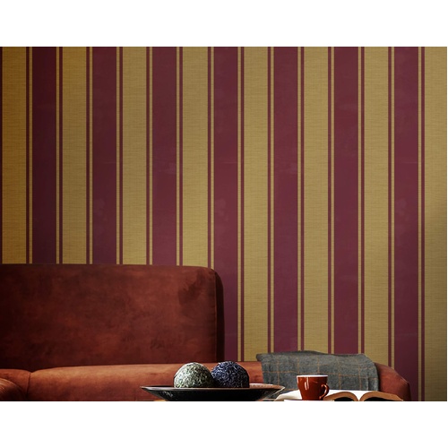 Riga | Wide Ticking Stripe Wallpaper