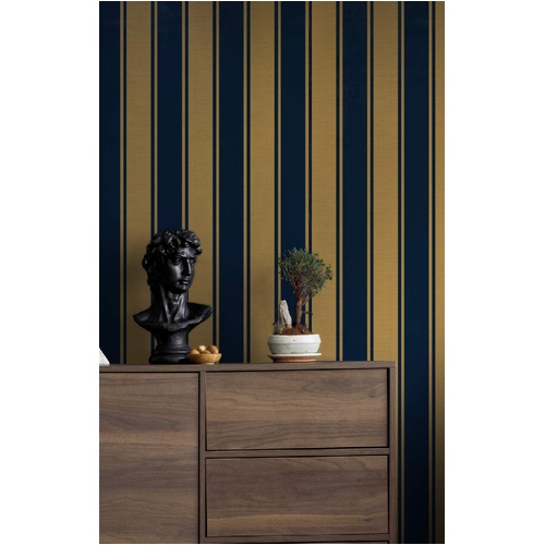Riga | Wide Ticking Stripe Wallpaper