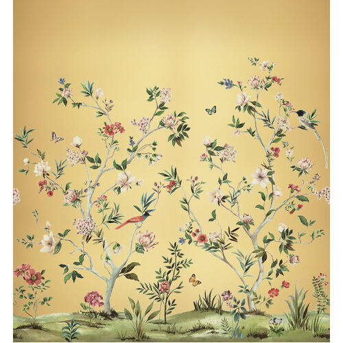 Chinoiserie Magnolia | Metalized Mural