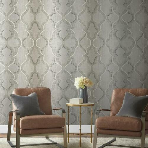 Modern Ombre Damask Wallpaper