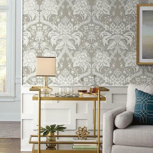 French Artichoke Damask Wallpaper