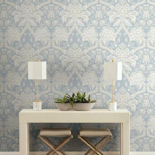 French Artichoke Damask Wallpaper