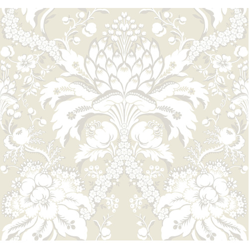 French Artichoke Damask Wallpaper