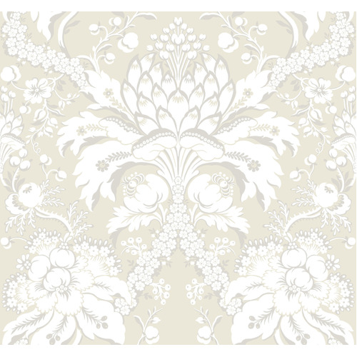 French Artichoke Damask Wallpaper