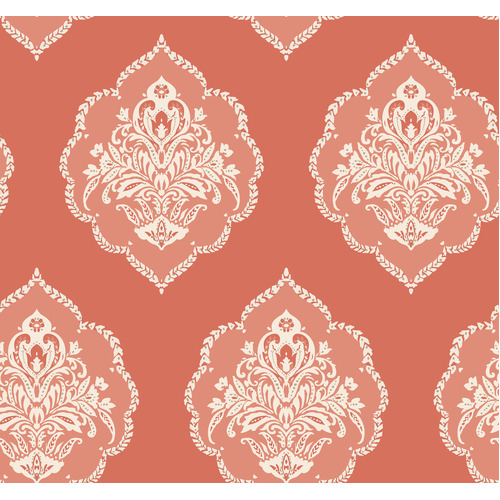 Signet Medallion Damask Wallpaper