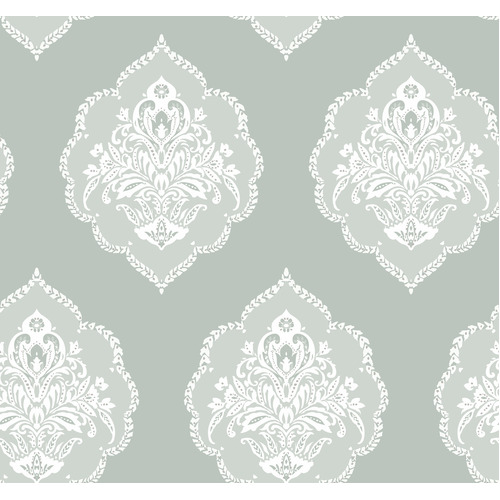 Signet Medallion Damask Wallpaper