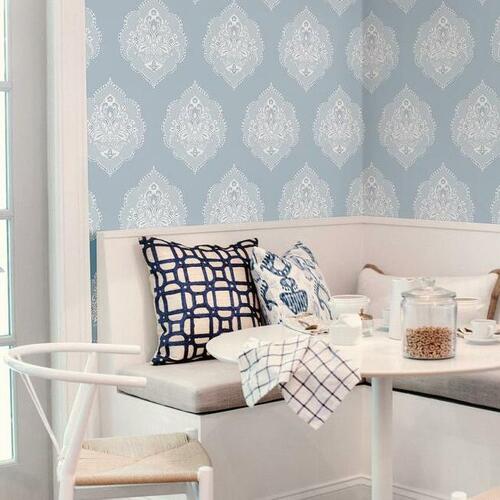 Signet Medallion Damask Wallpaper