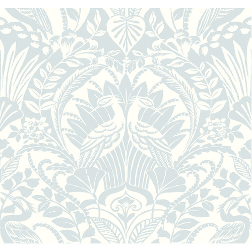 Egret Damask Wallpaper
