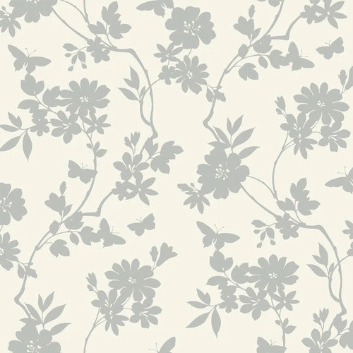 Flutter Vine | Floral Silhouettes Wallpaper