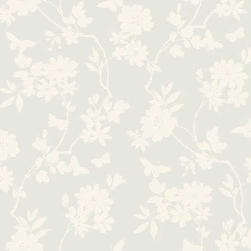 Flutter Vine | Floral Silhouettes Wallpaper