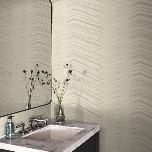 Glistening Chevron | Brushstroke Wallpaper