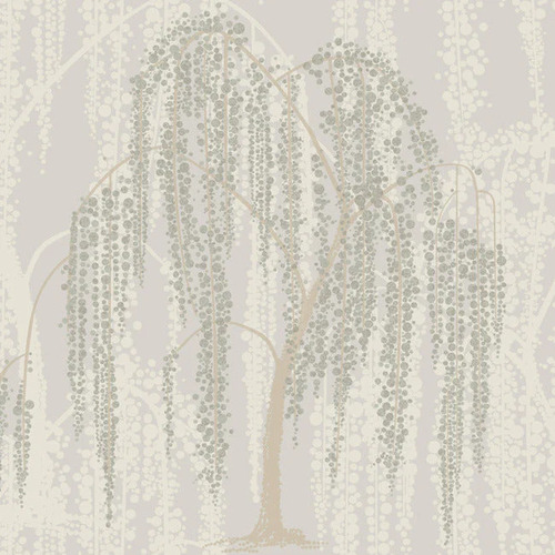 Willow Glow | Tree Silhouette Wallpaper