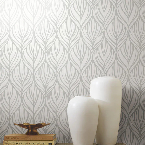 Palma | Leaf Ogee Wallpaper