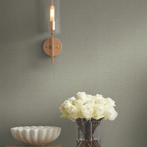 Hourglass | Glitter Ogee Wallpaper