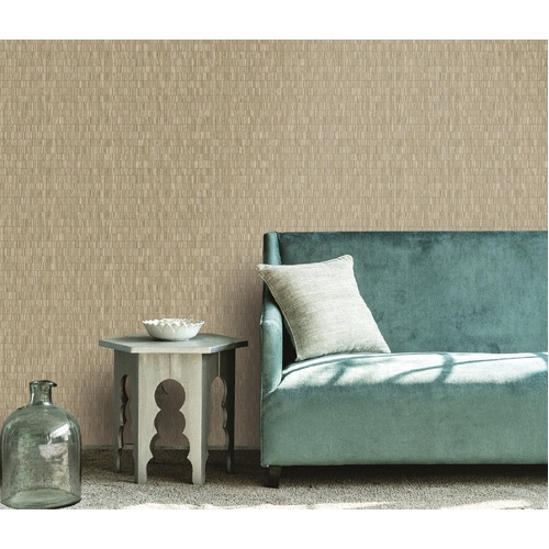 Bamboo | Stacked Stripes Wallpaper