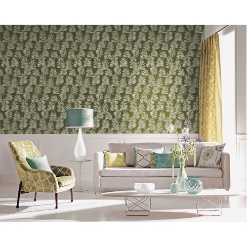 Fern | Stamped Foliage Wallpaper