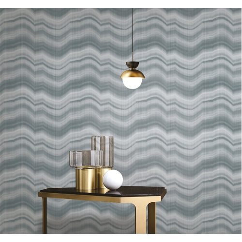 Stone | Cloudy Stripes Wallpaper