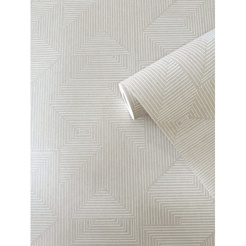 Cleopatra | Pinstripe Geo Wallpaper