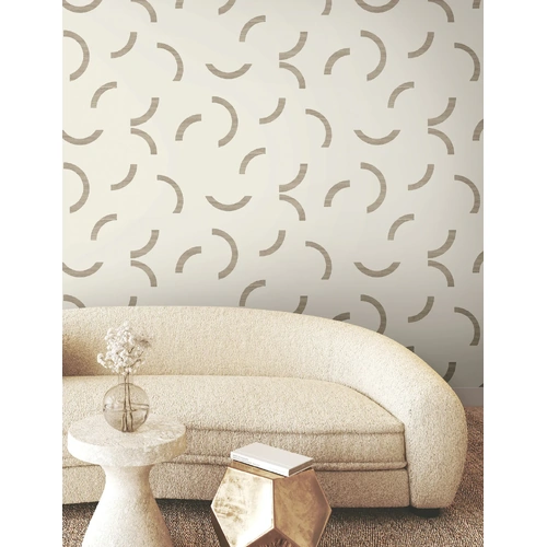 Lunula | Modern Geo Crescent Wallpaper