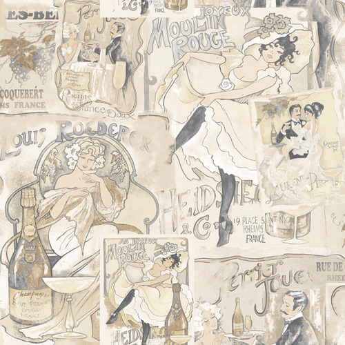 Champagne | Vintage Poster Wallpaper
