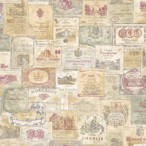 Winery | Vintage Wine Label Wallpaper