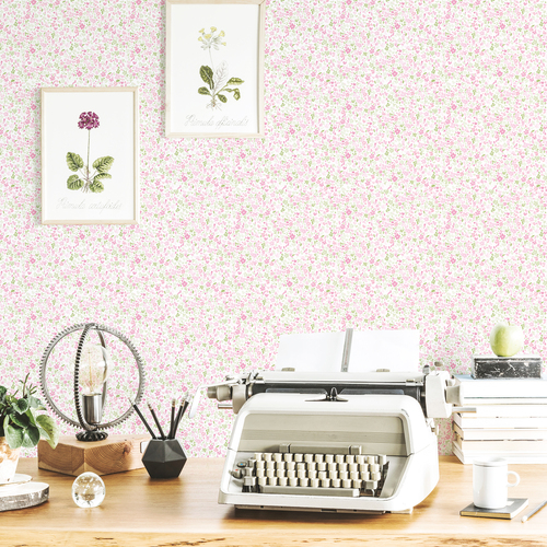 Mini Mod Floral | Flower Stamp Wallpaper