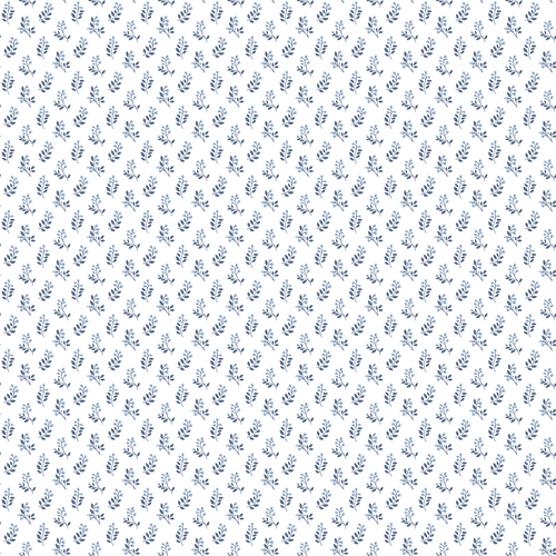 Vintage Bud | Fern Motif Wallpaper