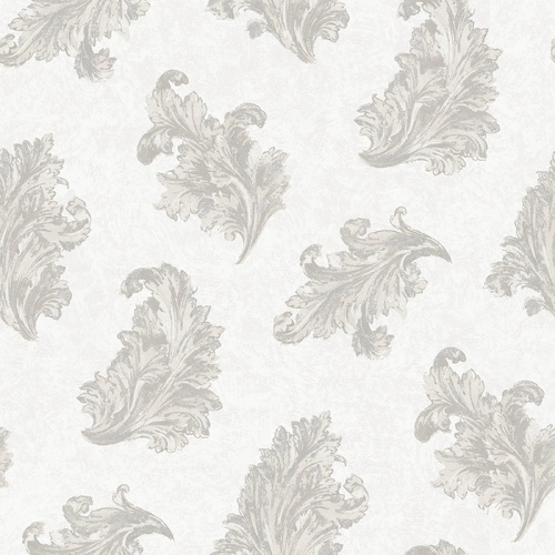 Floating Acanthus | Damask Leaf Wallpaper
