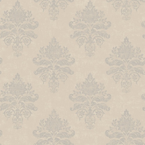 Diamond Damask | Acanthus Motifs Wallpaper