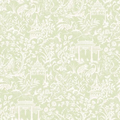 Temple Garden | Oriental Botanics Wallpaper