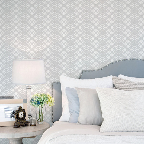 Geo Line | Simple Trellis Wallpaper