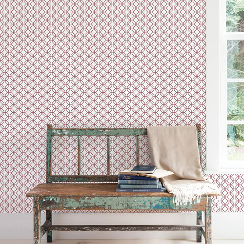 Geo Line | Simple Trellis Wallpaper