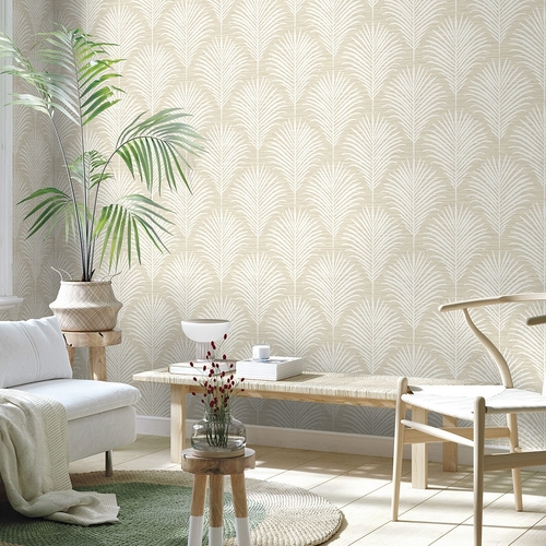 Frond Diamond | Palm Motif Wallpaper